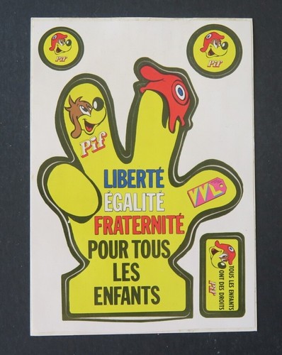 Autocollant pif gadget - autocollant,