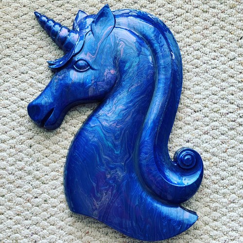 Huge vintage syroco - vintage, unicorn