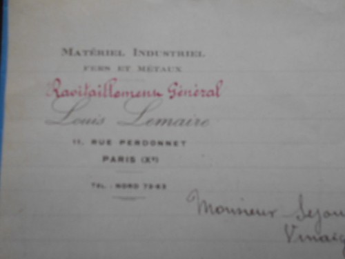 Lettre ancienne louis - :,
