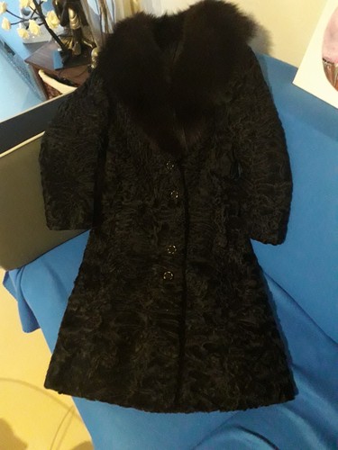 Manteau astrakan col - ,,