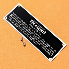 Plaque d'instructions