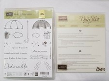 Dies+Tampons assortis Stampin'Up:Contre vents et marées/sortez les parapluies