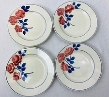 4 assiettes dessert vintage