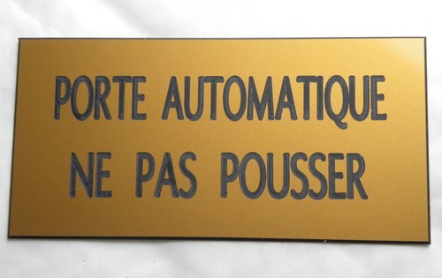 Plaque gravée porte - plaque,