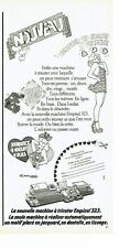 Publicité Advertising   1974  machine à tricoter Empisal 323