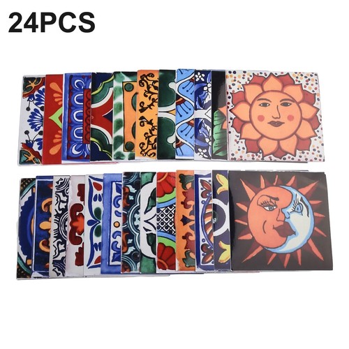 24pcs mosaïque tuile stickers - mosaïque,