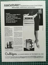 1069 Publicité circa 1960 Traitement de l'eau Culligan