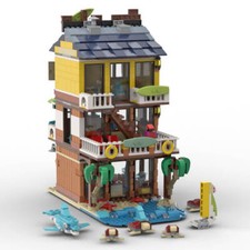 ZITIANYOUBUILD MOC-68006 Tiki Surf Bar 1085 pièces Set Jeu de construction
