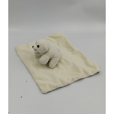Doudou plat ours blanc