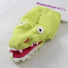 Doudou marionnette dragon IKEA crocodile dinosaure vert 24 cm (VA)