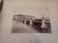 Lot 5 Photos Grand Format Epoque Geneve Suisse Pont Jardin Anglais Lac