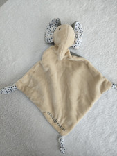 Doudou Plat/Mouchoir Éléphant Beige Blanc Gris Anthracite Pois - Envie De Fraise