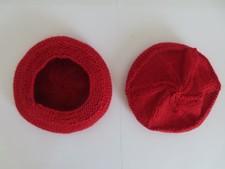 chapeau rouge vetement poupée