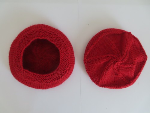 Chapeau rouge vetement poupée - vetement,