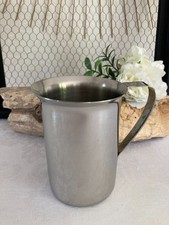 725⚜️ Ancien Pichet Degrenne Broc de Cantine en Acier Inox Vintage Hauteur 15 Cm