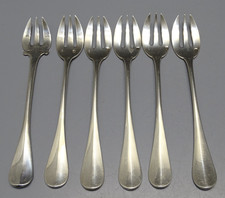 -6 FOURCHETTES A HUITRE ARGENT