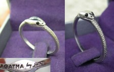 BAGUE SERPENT AGATHA BY ... Argent MASSIF 2gr TAILLE 54  N°405 solid silver ring