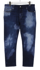 UNIQLO Jeans Homme W32/L34 Effet Dégradé Braguette Zippée Bleu Denim Décontracté