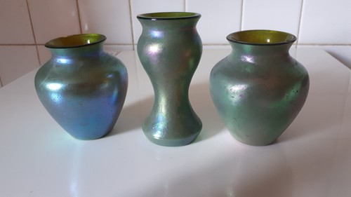 Vases verre iridescent - vases,