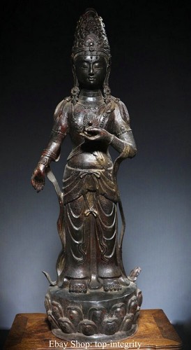 Old tibetan bronze gilt - 30.3",