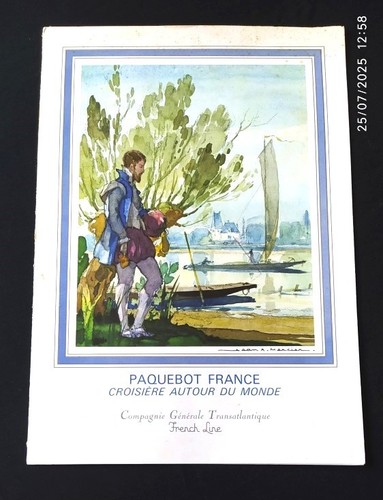 Menu diner paquebot - diner, "france"