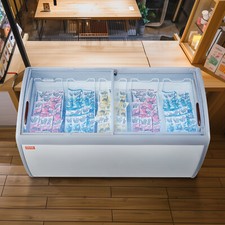 VEVOR Vitrine Réfrigérée à Crème Glacée Vitrine à Glaces Gelato Commerciale 460L