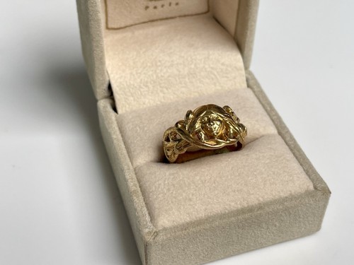 Ancien bague métal doré - ancien,