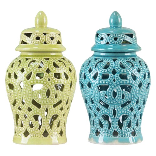 Vase fleurs avec couvercle - vase,