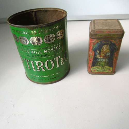 Lot boites metal tirot et - lot, 2