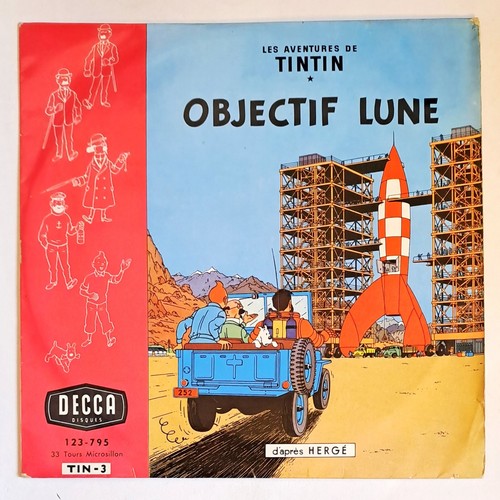 Tintin objectif lune - lune, herge