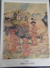 MEYNET - DOUBLE M / TATIANA K. : FANFOUE EST ... DISTRAIT (30 x 40 /Signé)