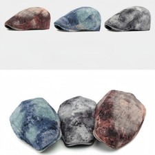 Casquette plate vintage lierre newsboy coton béret cabbie golf conduite chapeau