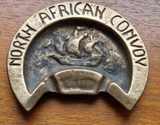 jolis cendrier en bronze - Convoi Afrique du Nord - décoration bateau, voilier