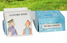 Lot de 154 fiches TINTIN