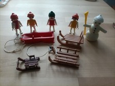 Playmobil enfants avec luges - avec,
