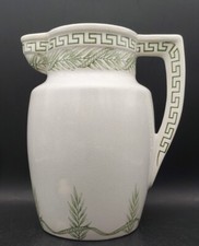 BROC 1920 FAÏENCE DE CREIL & MONTEREAU TOILETTE MURAT VERT H26,5cm XXème EMPIRE