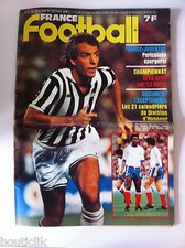 France Football du 2/09/1980; France-Juventus, Pericoloso, Sporgersi/ DH calendr