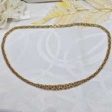 Collier maille royale en chute or 18k 750/000 16g 45 cm maille de 5 à 8 mm