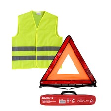 KIT GILET + TRIANGLE DE PRESIGNALISATION