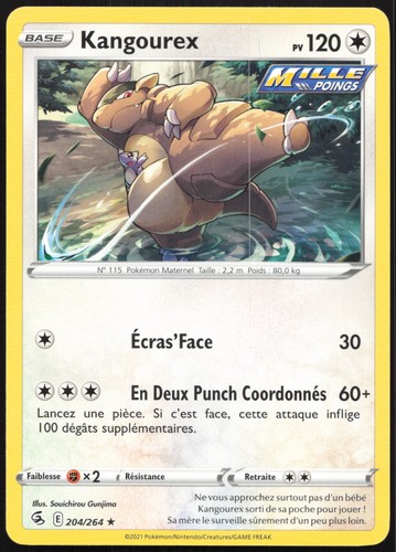 Carte pokémon kangourex - carte,