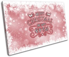 Christmas Decoration Wall Canvas ART Print XMAS Picture Gift Bokeh 06 Red Christ