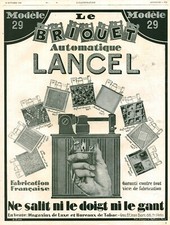 Publicité ancienne briquet