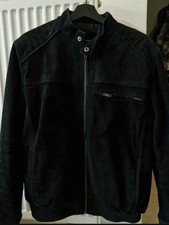 blouson cuir/daim homme