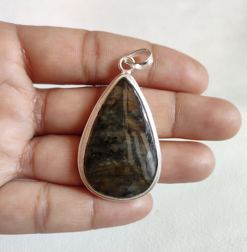 Pendentif labradorite - pendentif,