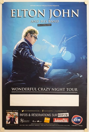 Affiche concert elton - john,