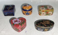 Fèves 🌞5 Boîtes + 5 Couvercles, Série Écrins Des Rois I, 2005