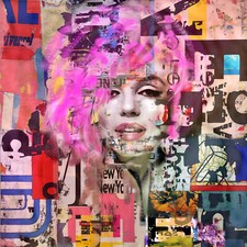Tableau Pop Art Street Marylin