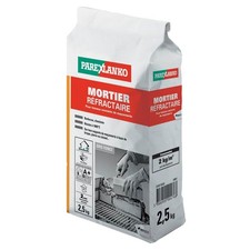 - Mortier Réfractaire - Gris - Montage de briques ou de pierres exposées à de...