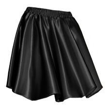 Noir Femme Fille Satin Court