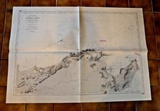 CARTE MARINE ANCIENNE SHOM - Cotes de TUNIS  1886